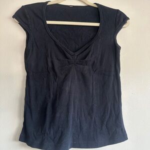 Classic Black V-Neck Women's tee